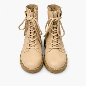 Blowfish Tan Lace-Up Boots